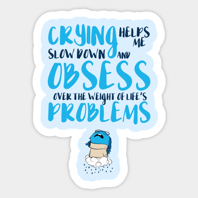 Sadness Sticker by ggiuliafilippini